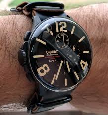 Shell Cordovan Zulu Strap For U Boat Fashion Watches Luxury Watches For Men Stylish Watches Men