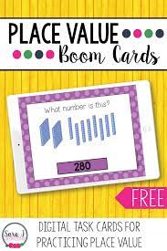 Just pick whichever place value chart is best suited to your child and their ability. Place Value Task Cards Printable And Digital Sara J Creations