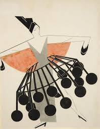 Woman In Farthingale Russian Avant Garde Circa 1923 Moda Art Deco Produccion Artistica Arte Bauhaus