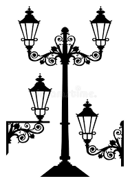 Antique Vector Street Lights Set Of Vector Street Lamp Silhouettes Full Scalab Sponsored Sponsored Ad Stree Street Light Victorian Street Street Lamp
