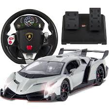 Best Choice Products 1 14 Scale Wheel Remote Control Lamborghini Veneno Rc Car W Gravity Sensor Sound Lights Silver Walmart Com Remote Control Cars Lamborghini Veneno Sports Cars Luxury