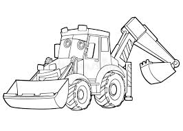 David arnold learn all about what. Cartoon Funny Excavator Isolated Coloring Page Stock Illustration Illustration Of Digger Clipart 124777329