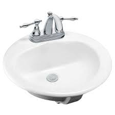 glacier bay drop in bathroom sink