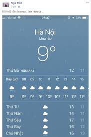 Một số nơi có nhiệt độ cao hơn như: Hinh áº£nh Ä'Æ°á»£c Chia Sáº» Nhiá»u Nháº¥t Ngay Hom Nay Báº£ng Bao Nhiá»‡t Ä'á»™ Tá»¥t Xuá»'ng Sá»' 9 Ha Ná»™i Láº¡nh Teo NhÆ° Báº¯c Cá»±c