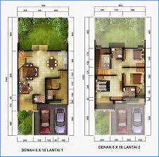 Denah Rumah Minimalis 2 Lantai Sederhana Denah Rumah Denah Lantai Rumah Rumah Minimalis