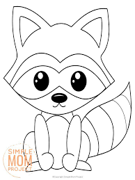 Dog with cat in the forest. Free Printable Woodland Animal Coloring Pages Simple Mom Project