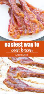 How To Cook Crispy Bacon In The Oven Bacon In The Oven Cooking Cooking Bacon