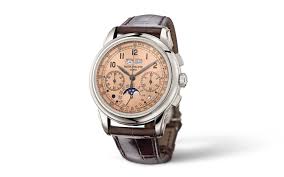 Introducing The Patek Philippe 5270p Perpetual Calendar Chronograph With Salmon Dial And A Short History Of Salmon Dials Hodinkee Luxury Watches For Men Luxury Watches Swiss Army Watches