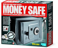 4m Fun Science Kidz Labs Spy Science Alarm Protective Money Bank Educational Toys Money Safe Indoor Toys Science Kits