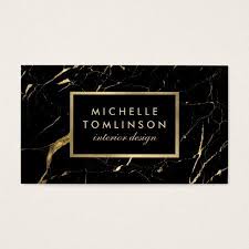 Black And Gold Id Card Design Black And Gold Marble Designer Business Card Zazzle Com In 2020 Business Card Design Interior Designer Business Card Stylish Business Cards