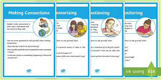 The Super Six Comprehension Strategies Focus On Making Connections Predicting Questioning Monitori Comprehension Strategies Comprehension Kids Reading Books