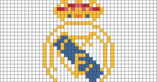 Real Madrid Pixel Art Pixel Art Design Lego Art