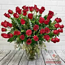 Maybe you would like to learn more about one of these? 50 Fifty Red Roses In A Vase From Abc Florist By A Beautiful California Florist