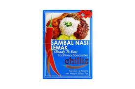 This is a typical malay breakfast dish. Chilliz Sambal Nasi Lemak 200g From Buy Asian Food 4u