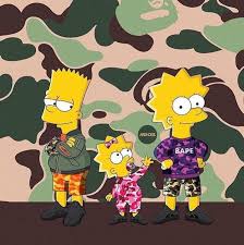 Bart simpson, the simpsons, supreme (brand) wallpaper. Bart Lisa Maggie Bart Simpson Art Simpsons Art Bart And Lisa Simpson