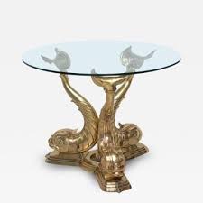 Brass Dolphin Center Table With Images Center Table Table Dining Table