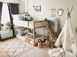 Safari Bedroom Kura Bunk Bed Kids Bedroom Decor Neutralkidsbedroom Kidsbedroom Safaribedroomde Kids Shared Bedroom Neutral Kids Bedroom Kids Rooms Shared