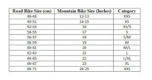 Road Bike Frames Size Chart Oceanfur23 Com