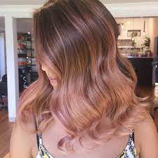 Golden brown texture like sun 20 Brilliant Rose Gold Hair Color Ideas Gaya Rambut Warna Rambut Cat Rambut