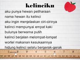 Teman teman kali ini saya akan membacakan puisi pendek yang berjudul kelinciku pembelajaran tema 6 kelas 2 sd selamat menonton **. Puisi Tentang Hewan Kelinci Masnurul