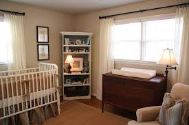 Project Nursery Baby O S Nursery Brown Crib Baby Boy Nursery Colors Boy Nursery Colors