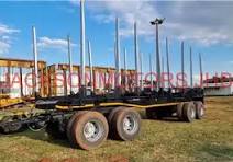 Used 2018 PRBB 4 AXLE DRAWBAR TIMBER TRAILER for sale in Gauteng