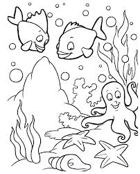 Each image has its own page in the pdf printable. Ocean Coloring Pages For Kids Animals Novocom Top