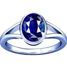 Buy Ramneek Jewels 8 25 8 50 Ratti Blue Sapphire Nilam Neelam Gemstone Silver Ring Aaa Quality For Men And Women At Amazon In