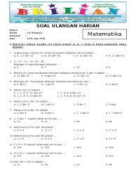 (jika ingin mendownload soal ini, berikut linknya : Soal Matematika Kelas 4 Sd Bab 4 Kpk Dan Fpb Dan Kunci Jawaban