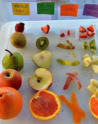 Sensory Activities Fruits Exploration And Whole Fruit Vs Sliced Fruit Food Activities Senses Activities Fruit