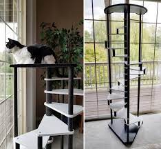 This weatherproof cat tree measures 47.2 x 12.1 x 7.8 inches and it weighs 29.7 pounds. Modern Spiral Cat Trees Designed With Cats Needs In Mind