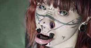 She Started Her Extreme Body Mod Aged 11 Facial Tattoos Body Modifications Body Mods