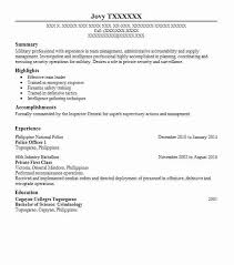 Our comprehensive cv examples are expertly designed. Police Officer 1 Resume Example Company Name Abilene Texas