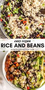 Black Beans And Rice Recipe Easy Black Beans And Rice Recipe Vegan Black Bean Vegan Black Bean Recipes
