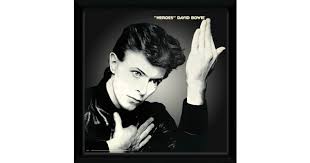 David bowie performing at live aid in front of 72,000 people in wembley stadium, london on the 13th july, 1985. David Bowie Heroes Framed Album Print