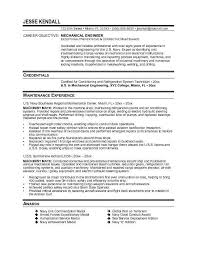 mechanical engineer resume sample
