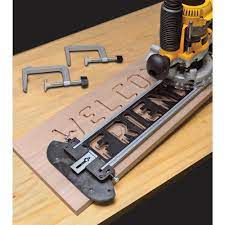 Milescraft Signpro Complete Sign Making Router Jig Template Kit With Templates Bits And Bushings 1212 The Home Depot Woodworking Workbench Learn Woodworking Wood Crafting Tools