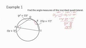 This circle is called the circumcircle or circumscribed circle. Geometry 15 2 Angles In Inscribed Quadrilaterals Youtube