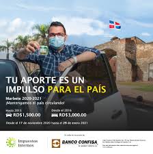 El nuevo administrador de la dgii en esta provincia atlántica cuenta con una dilatada experiencia en el área de contabilidad, administración de empresas. Confisa Rd No Lo Dejes Para Ultimo Renueva Tu Marbete2021 En Todas Las Oficinas De Banco Confisa Ensanche Piantini Romulo Betancourt Zona Oriental Santiago Puerto Plata Requisitos Copia De Matricula Y
