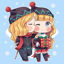 Another Christmas Mlbb Chibi Couple Lancelot X Odette Who S Love This Couple Me Ilustrasi Komik Animasi Gambar Karakter