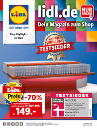 Gibt es matratze bei lidl im angebot? Lidl Aktueller Prospekt 01 03 31 03 2020 Jedewoche Rabatte De
