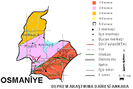 Saat 09:14'teki deprem yerin 6.3 kilometre derinliğinde kaydedildi. Osmaniye Deprem Haritasi Osmaniye Deprem Fay Hatti Haritasi
