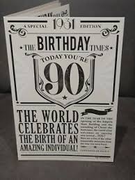 Happy 90 th birthday card 90th birthday cards, birthday cards, holiday cards. 90th Birthday Card For Sale Ebay