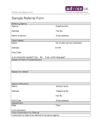 In the template, include sections for the details of the medical professional who's making the referral, his reason for making the referral, and any insurance specifics if applicable. 50 Referral Form Templates Medical General á… Templatelab