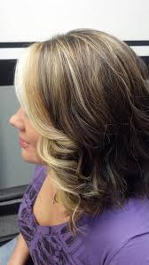Blonde In The Front With Some Highlights Throughout Brown Blonde Hair Grey Blonde Hair Cool Hair Color