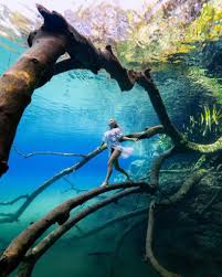 Both of this water never mixed with each other. Labuan Cermin Lake A Mirror With Two Flavors
