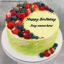 Namebday is a free platform where you can create happy birthday images with name and photo for your loved one. Happy Birthday Strawberry Cake With Name Edit Happy Birthday Cakes For Women Cake Name Happy Birthday Chocolate Cake
