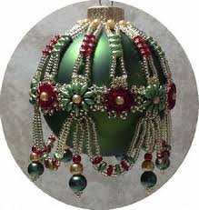 Fabric angel ornament from fabric art diy. Image Result For Free Beaded Christmas Ornament Cover Patterns To Print Beaded Ornament Covers Beaded Christmas Decorations Beaded Christmas Ornaments