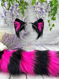 Pink Cat Tail - Etsy