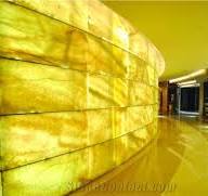 Yellow Artificial Alabaster Backlit Tile Walling Cladding Panel,Engineered  Glass Onyx Translucent Composite Stone Tiles for Walling,Transtones ...